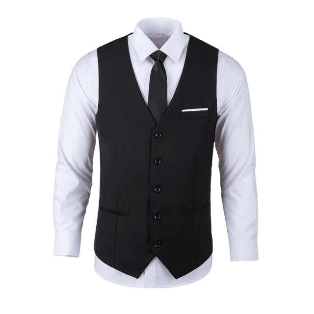 Suit with shirt and vest